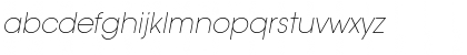 Download AvantGarde LT ExtraLight Italic Font Lowercase Preview
