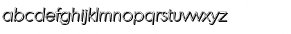 Download IvanBeckerShadow-Xlight Italic Font Lowercase Preview