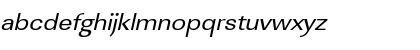 Download JeffBeckerExtended Italic Font Lowercase Preview
