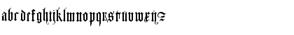 Download JGJ Durer Gothic Regular Font Lowercase Preview
