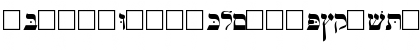 Download Jiddish Regular Font Lowercase Preview