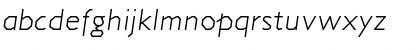 Download Jillican Light Italic Font Lowercase Preview