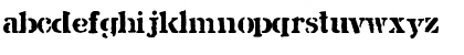 Download JJStencil Solid Regular Font Lowercase Preview