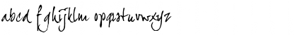 Download joeHand 2 Regular Font Lowercase Preview