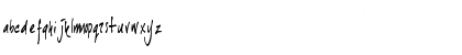 Download joeHand Regular Font Lowercase Preview