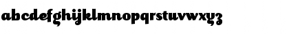 Download JuicyBlack Regular Font Lowercase Preview