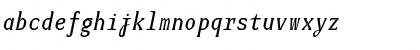 Download JUstice Mono Oblique Font Lowercase Preview