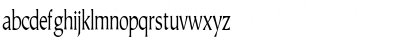 Download JusticeSystemCondensed Regular Font Lowercase Preview