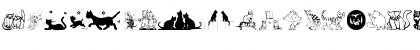 Download Karen's Kitties Regular Font Lowercase Preview