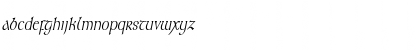Download Kelt Thin Italic Font Lowercase Preview