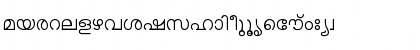 Download KERALAX-MAL Normal Font Lowercase Preview