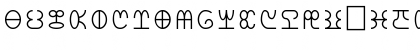 Download Khemitic Hieratic Regular Font Lowercase Preview