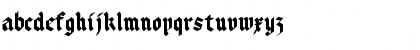 Download KleinsBrokenGotik Regular Font Lowercase Preview