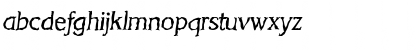 Download KorinthRandom Italic Font Lowercase Preview