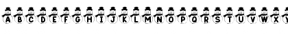 Download KR Snowman Regular Font Lowercase Preview