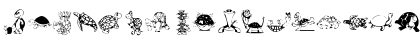 Download KR Turtles For Julie Regular Font Lowercase Preview