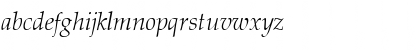 Download LatinoPal3 LightItalicSH Font Lowercase Preview