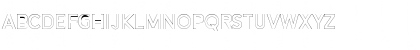 Download Alesand Outline  ExtBd Regular Font Lowercase Preview