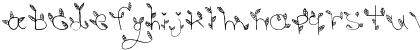 Download leaves Regular Font Lowercase Preview