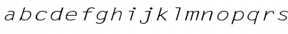 Download LetterGothic-Italic Ex Regular Font Lowercase Preview