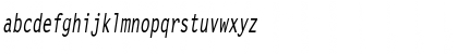 Download LetterGothicCondensed Slanted Font Lowercase Preview