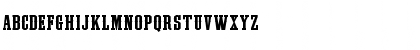 Download LHF Outlaw REG Roman Font Lowercase Preview