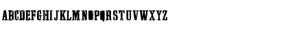 Download LHF Outlaw ROUGH Roman Font Lowercase Preview