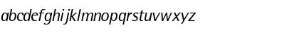 Download LibreSemiSansSSK Italic Font Lowercase Preview