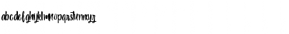 Download Black Melody - Personal Use Regular Font Lowercase Preview