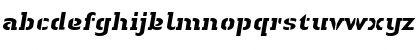 Download LTAuthenticStencil Heavy Italic Font Lowercase Preview