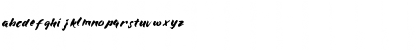 Download BlueSilky Regular Font Lowercase Preview