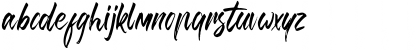 Download Brusthy Regular Font Lowercase Preview