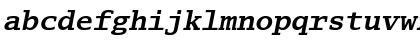 Download LucidaTypewriter BoldItalic Font Lowercase Preview