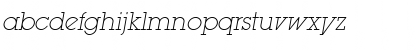 Download LugaExtraAd ExtraLight Oblique Font Lowercase Preview