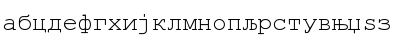 Download Macedonian Courier Regular Font Lowercase Preview