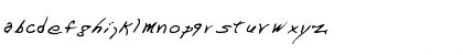 Download MannysHand Regular Font Lowercase Preview