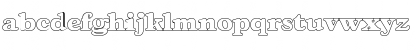 Download MarcBeckerOutline-Heavy Regular Font Lowercase Preview