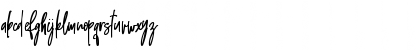 Download Emma signature Regular Font Lowercase Preview