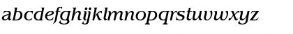 Download BenjaminSerif RegularItalic Font Lowercase Preview