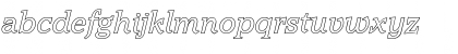 Download MichaelBeckerOutline Italic Font Lowercase Preview