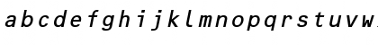 Download MicroscanB Oblique Font Lowercase Preview