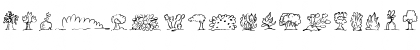 Download MiniPics UprootedLeaf Font Lowercase Preview