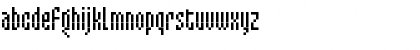Download Mixelate Regular Font Lowercase Preview