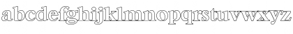 Download BernsteinOutline Bold Font Lowercase Preview