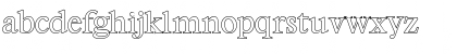 Download BernsteinOutline Regular Font Lowercase Preview