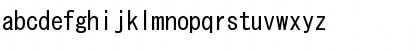 Download MS Gothic Regular Font Lowercase Preview