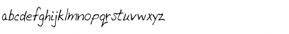 Download BerylsHand Regular Font Lowercase Preview