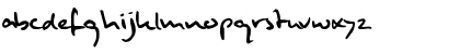 Download Mulder handwriting Regular Font Lowercase Preview