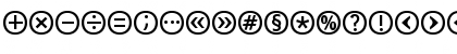 Download BienvenuePicto Regular Font Lowercase Preview