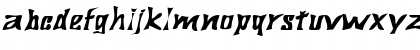 BigDaddyExtended Oblique Font Lowercase Preview BigDaddyExtended Oblique Font Lowercase Preview